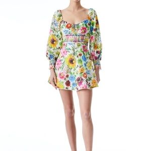 Alice + Olivia Crawford Floral Mini Dress